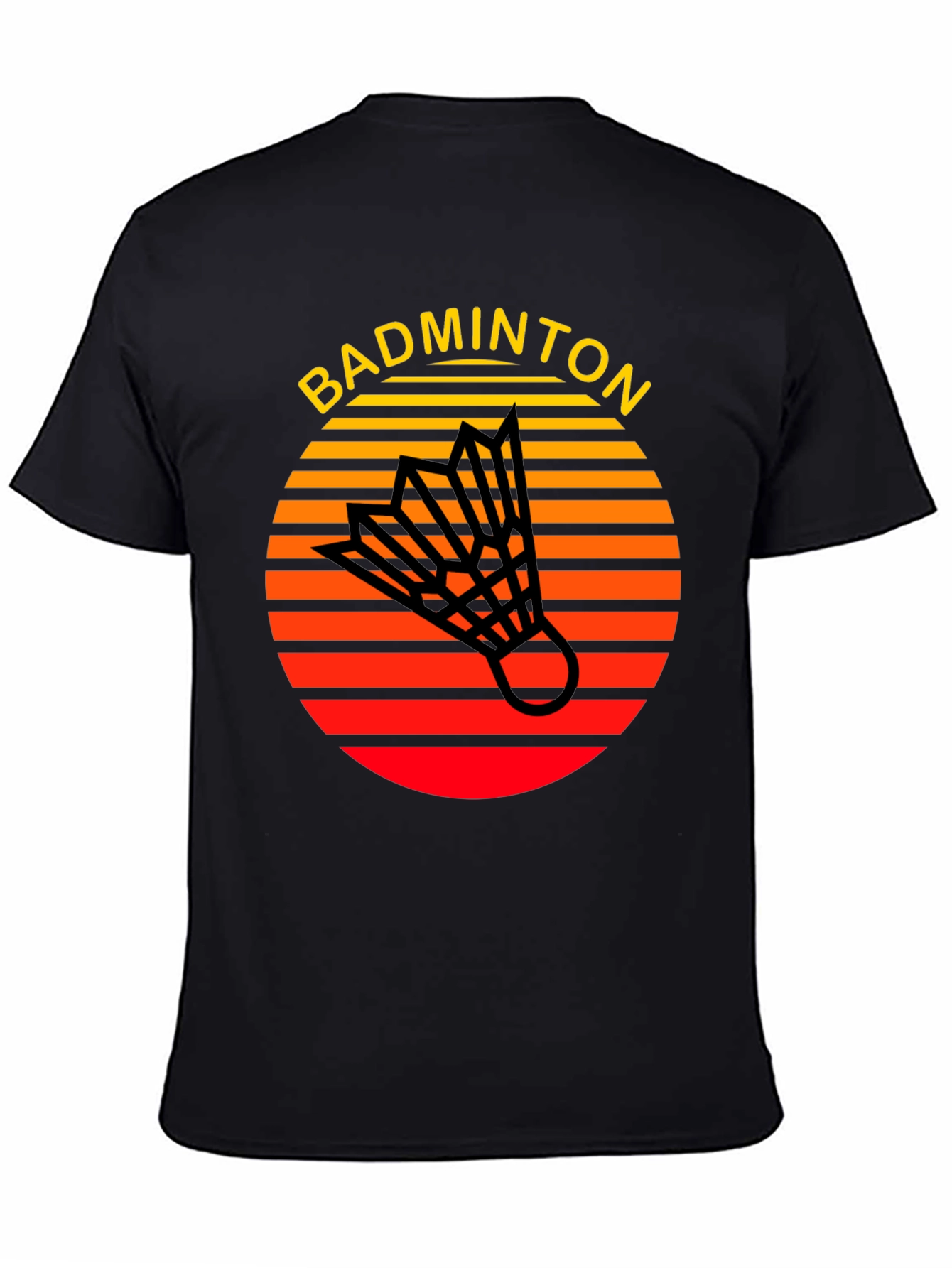 Retro Badminton T-Shirt - Sporty Style