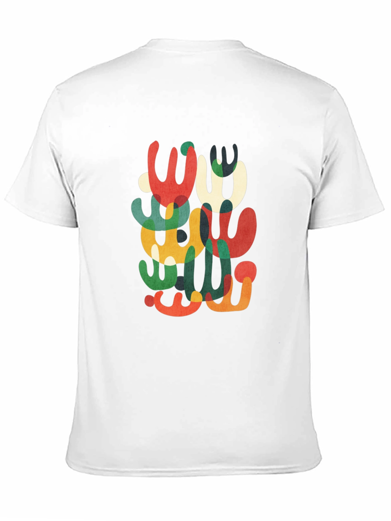 Abstract Modern Art Graphic Tee - Black