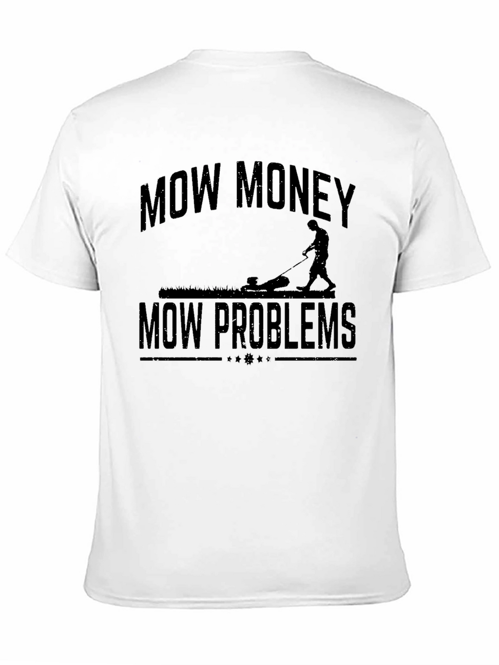Mow Money Mow Problems Black Graphic Tee