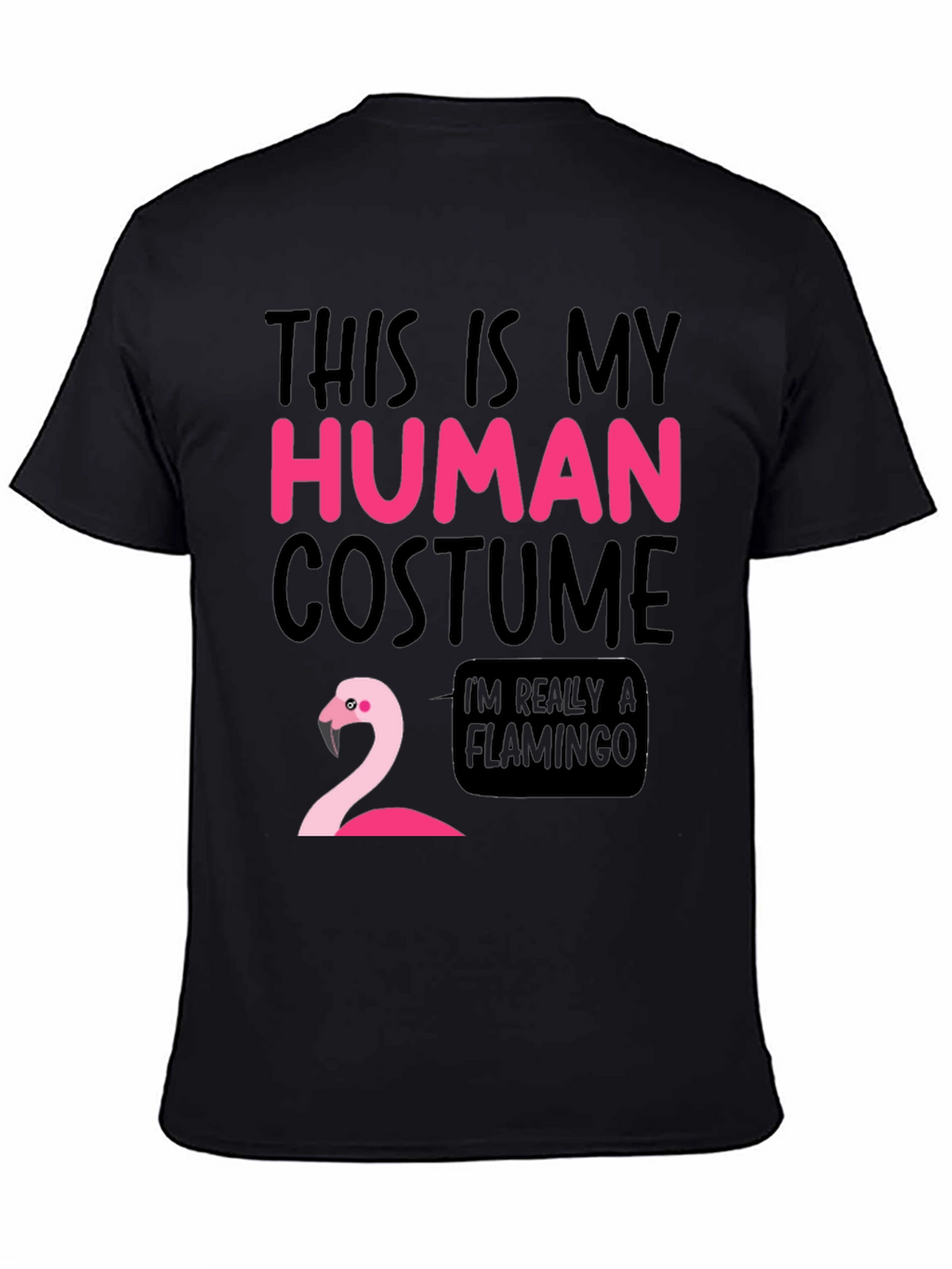 Funny Human Costume Flamingo T-Shirt