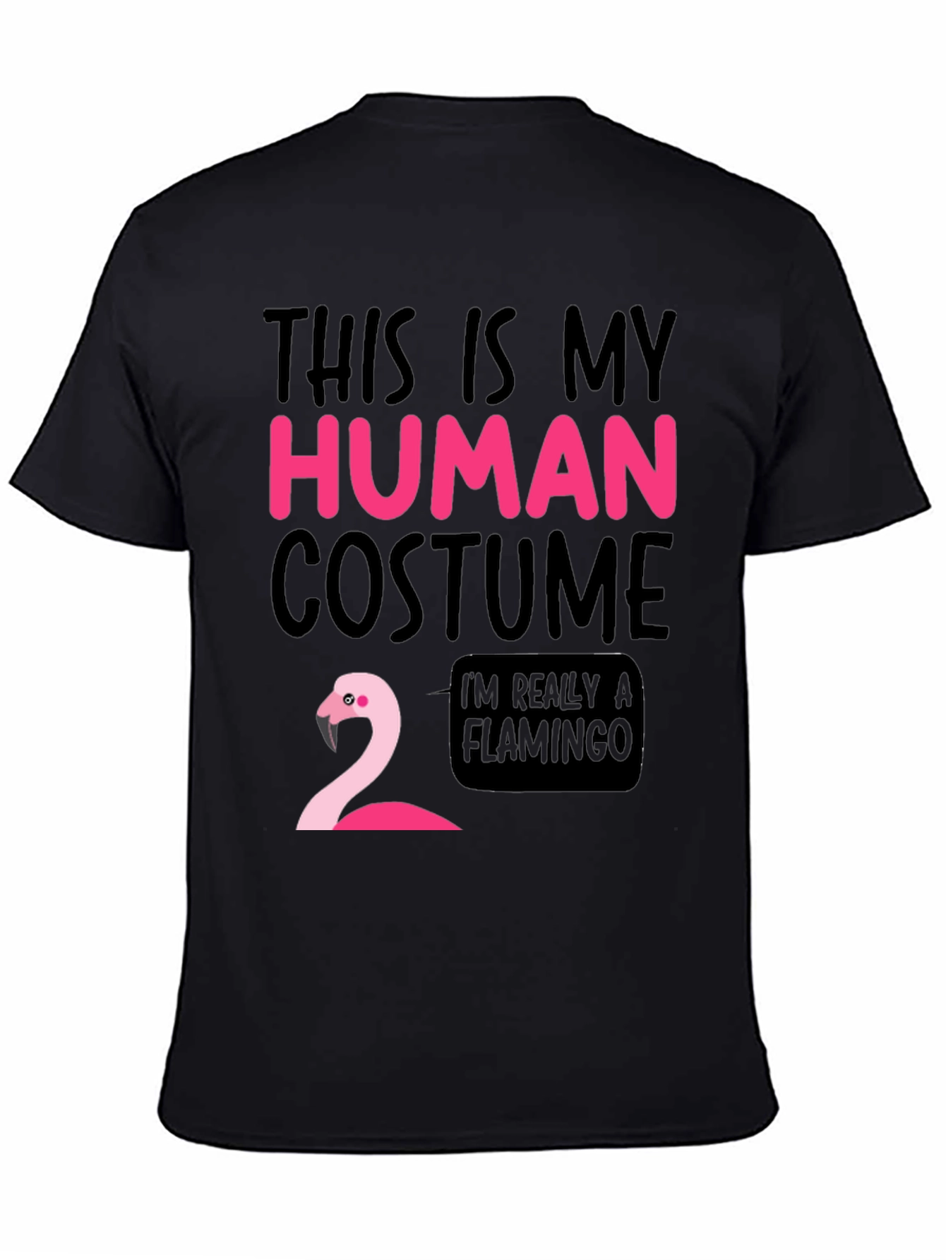 Funny Human Costume Flamingo T-Shirt