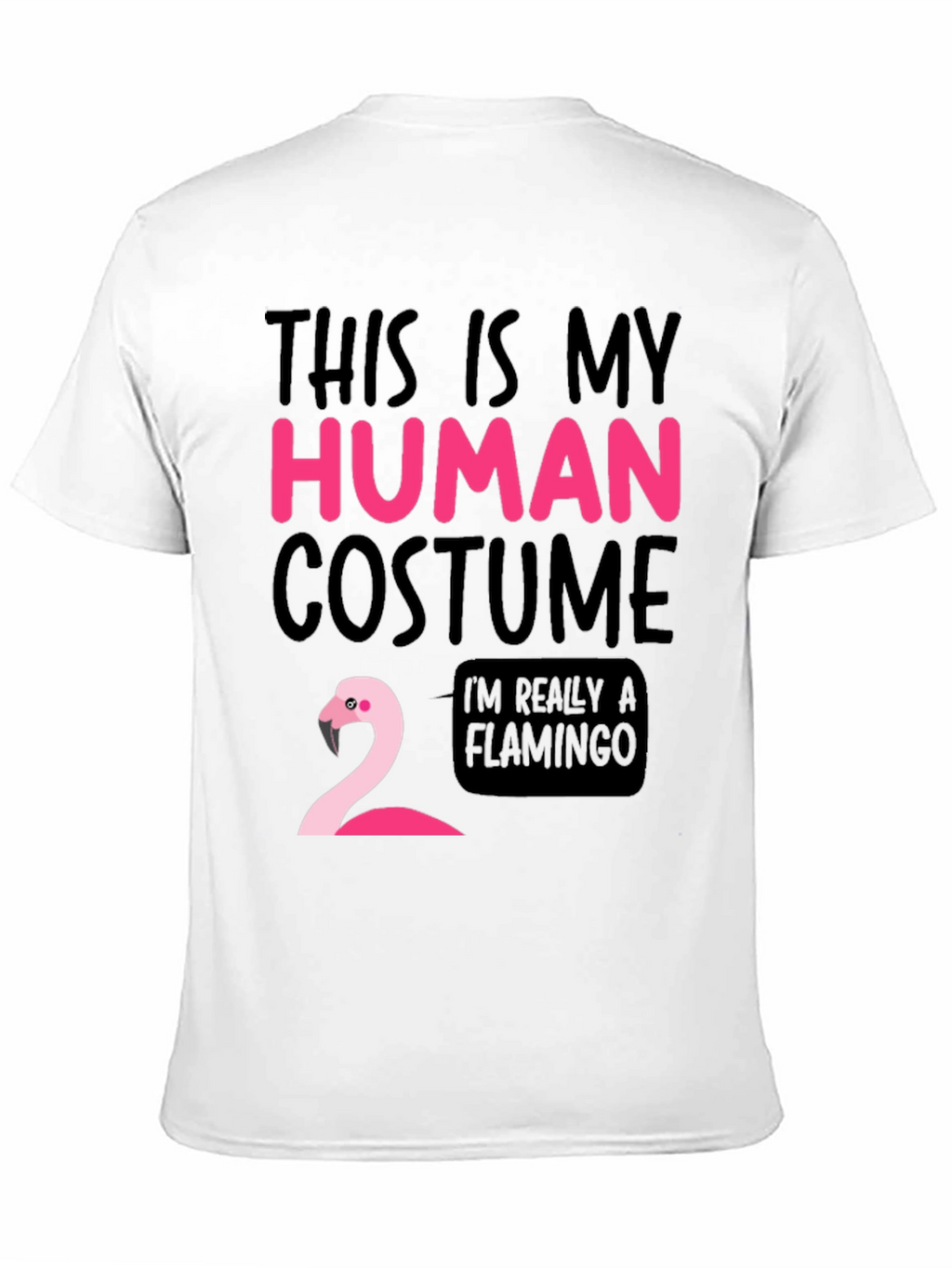 Funny Human Costume Flamingo T-Shirt