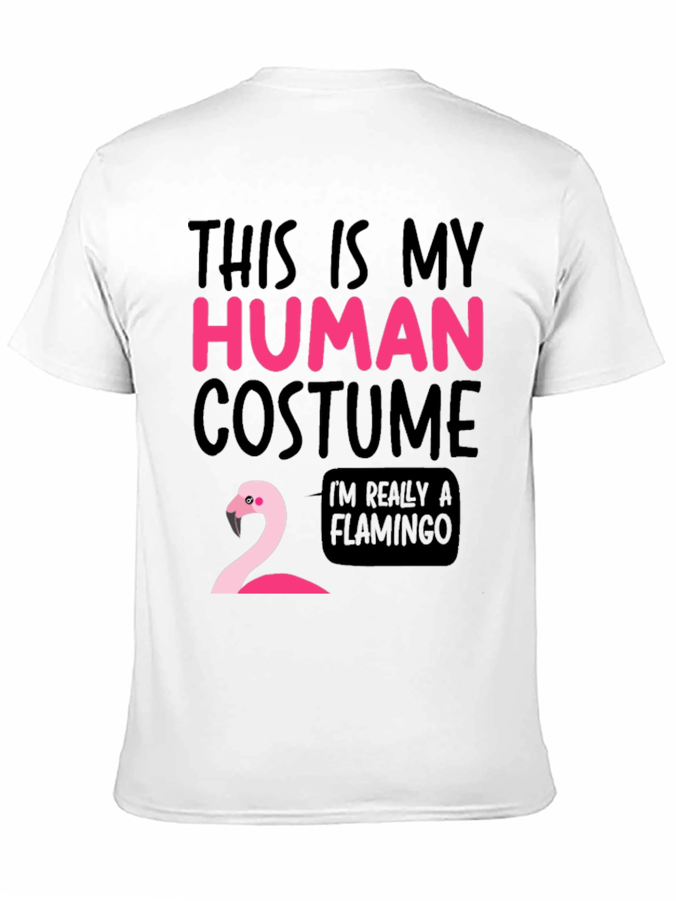 Funny Human Costume Flamingo T-Shirt