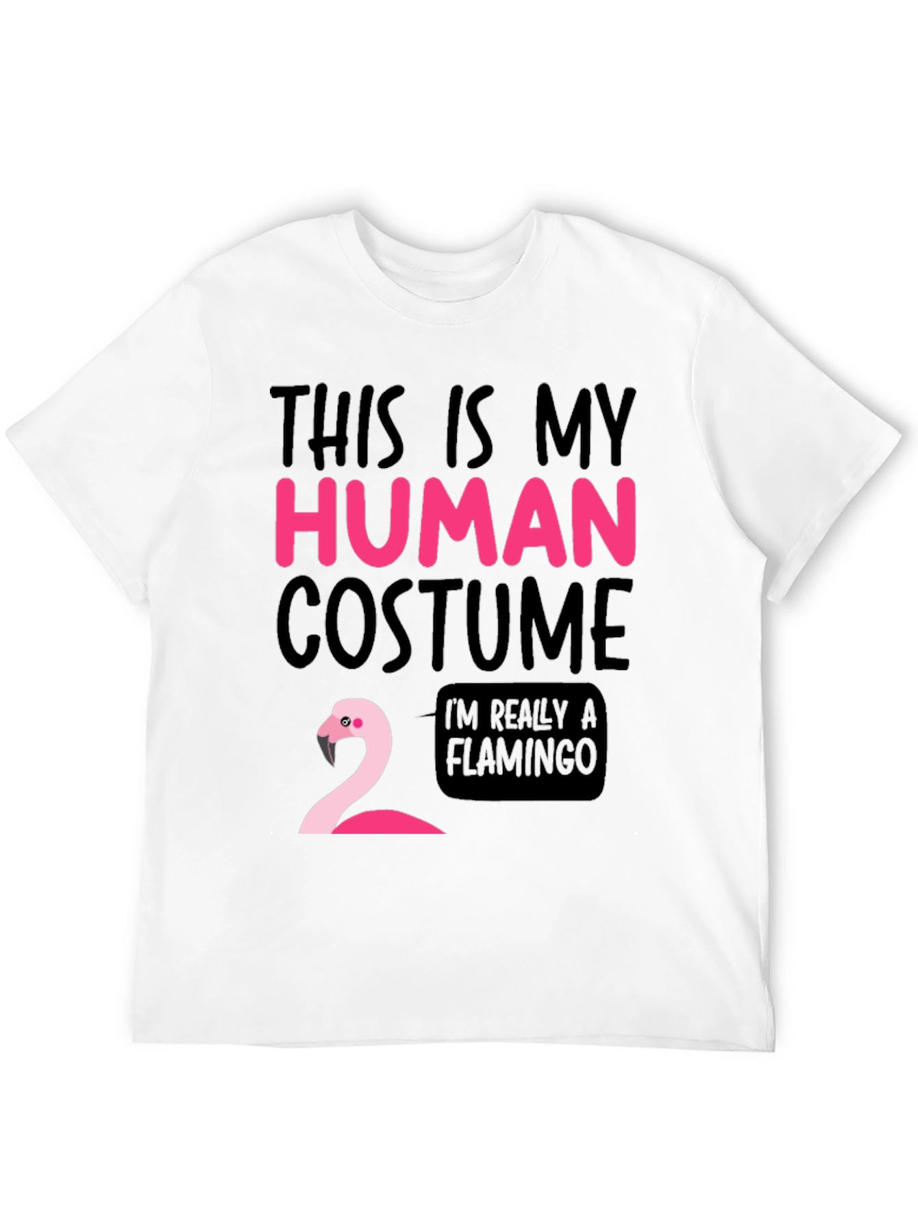 Funny Human Costume Flamingo T-Shirt