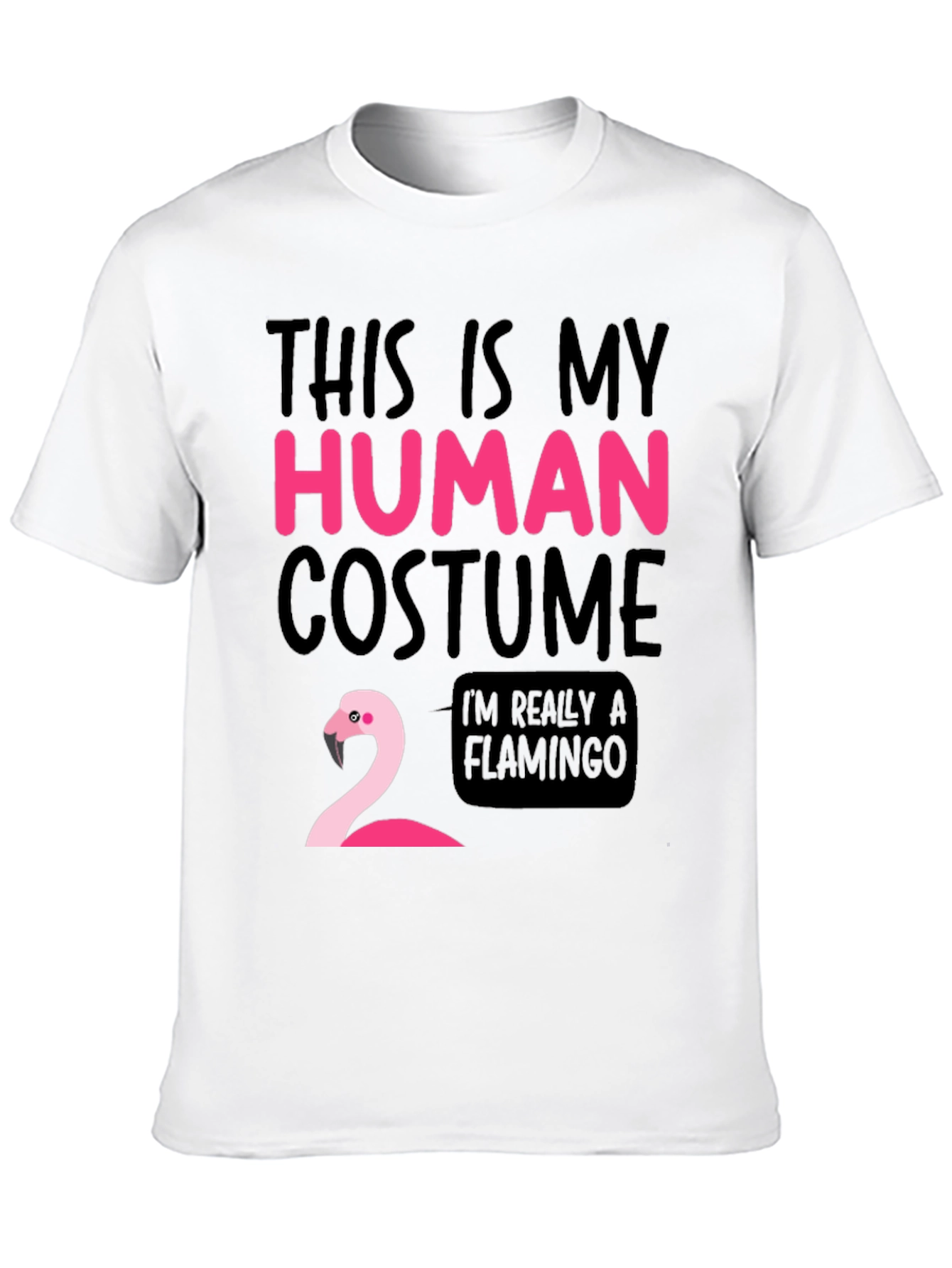 Funny Human Costume Flamingo T-Shirt