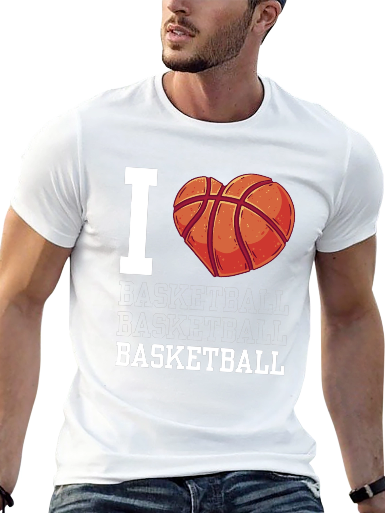 I Heart Basketball T-Shirt - Fan Apparel