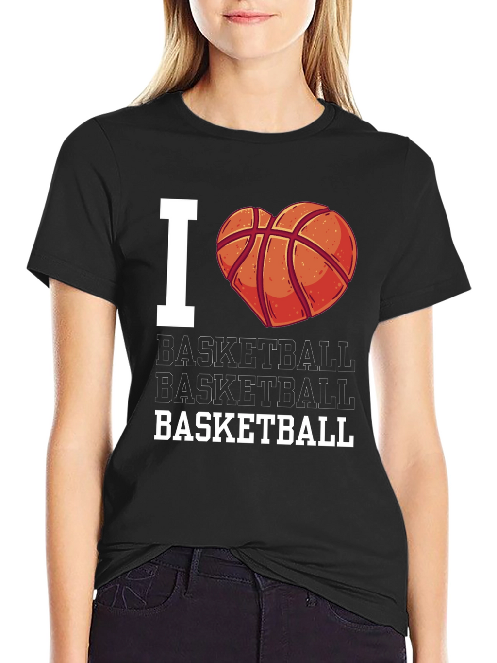 I Heart Basketball T-Shirt - Fan Apparel