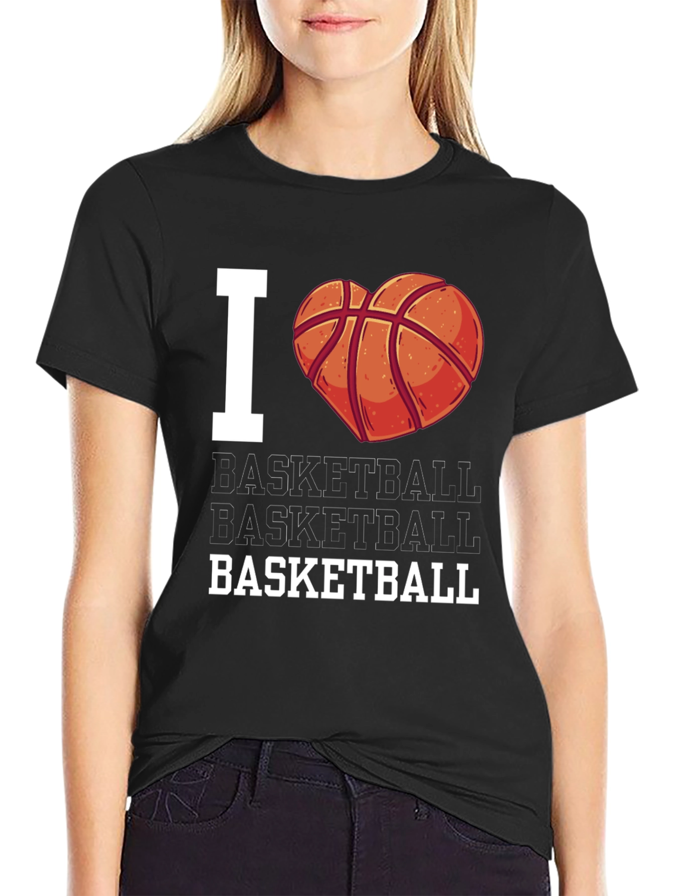 I Heart Basketball T-Shirt - Fan Apparel