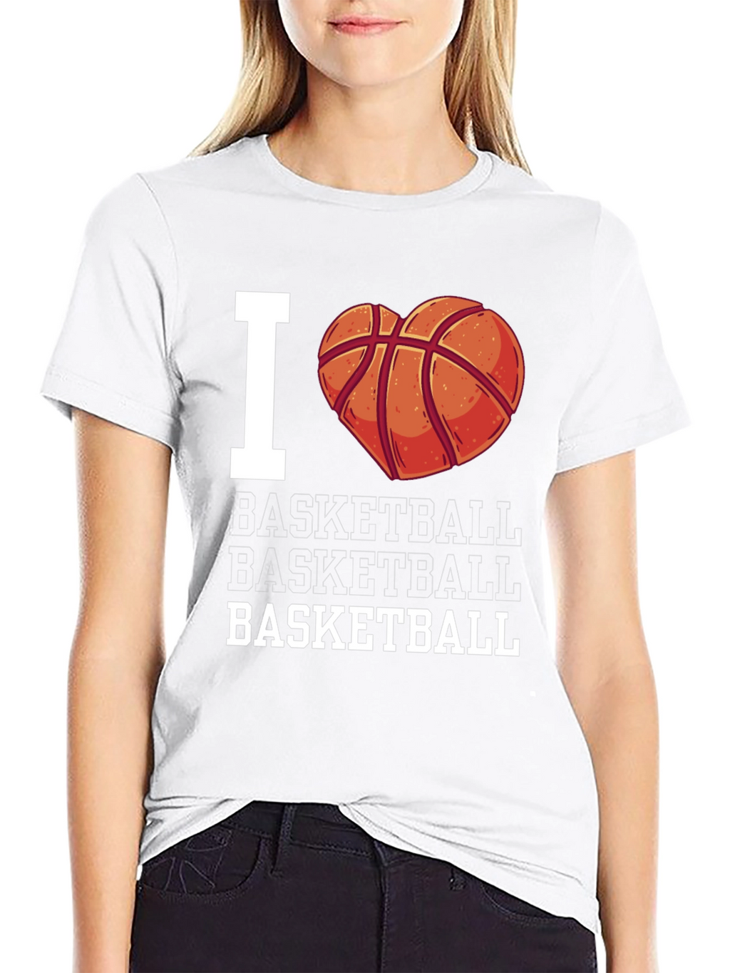 I Heart Basketball T-Shirt - Fan Apparel
