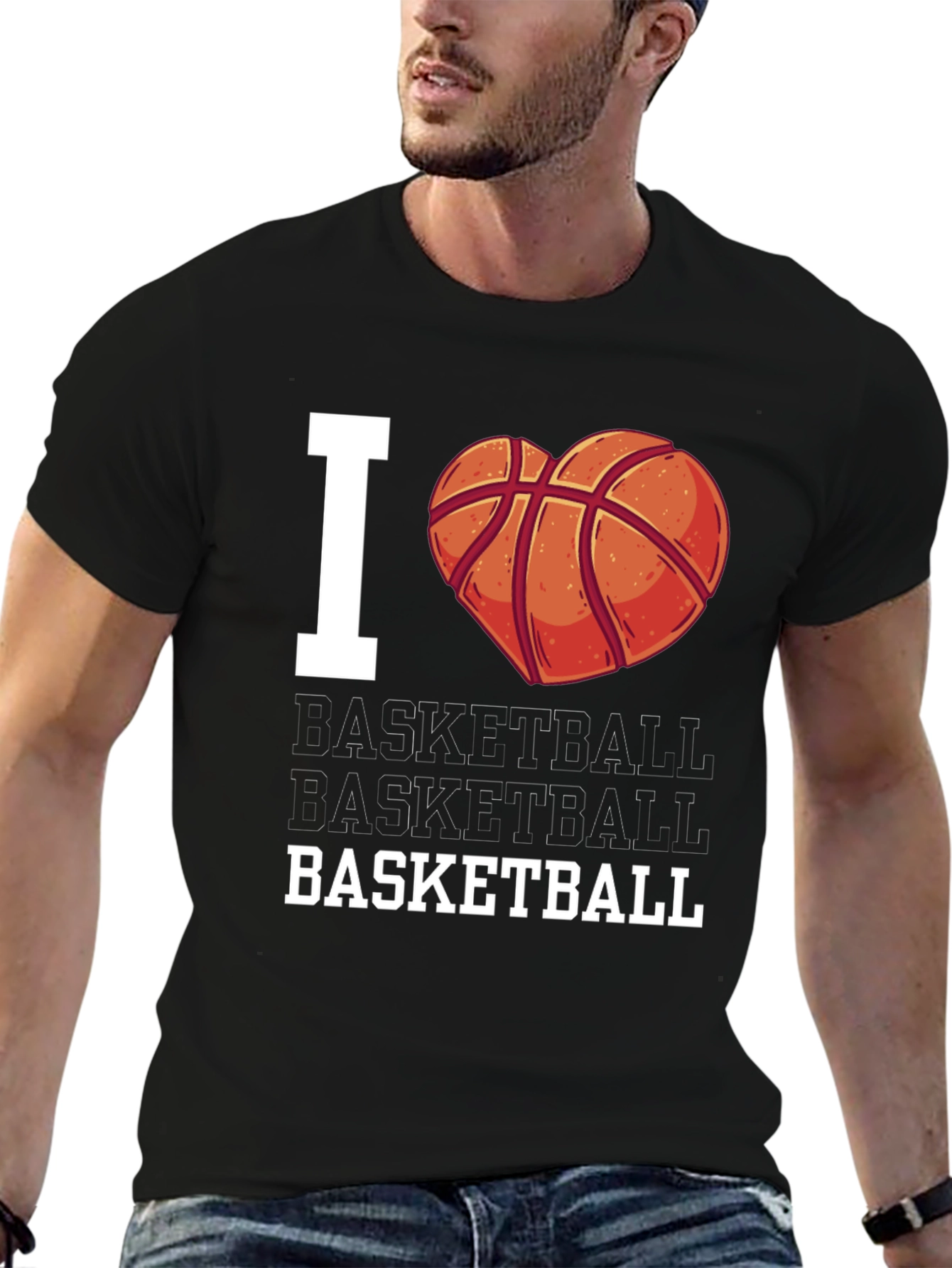 I Heart Basketball T-Shirt - Fan Apparel
