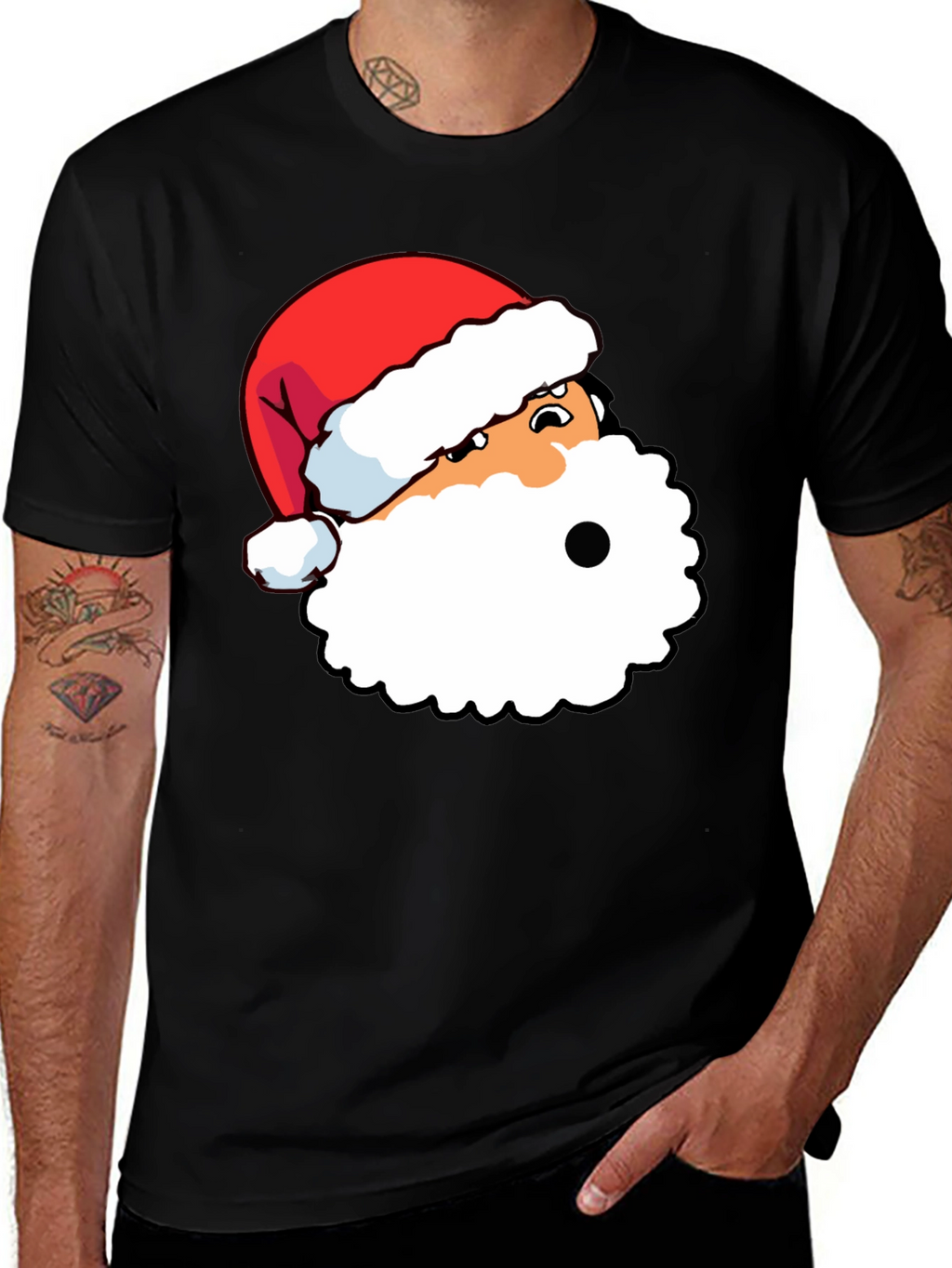 Funny Santa Graphic Tee - Holiday Style