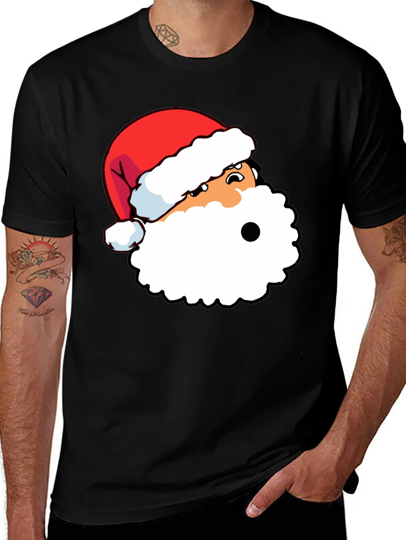 Funny Santa Graphic Tee - Holiday Style