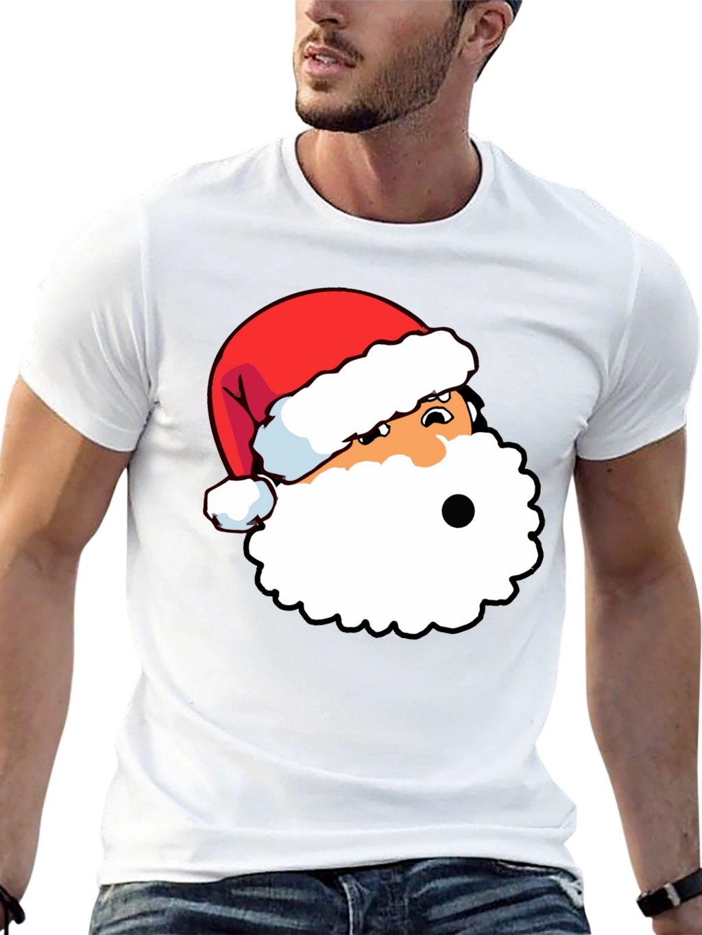 Funny Santa Graphic Tee - Holiday Style