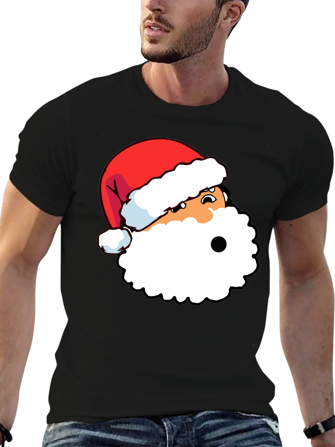 Funny Santa Graphic Tee - Holiday Style