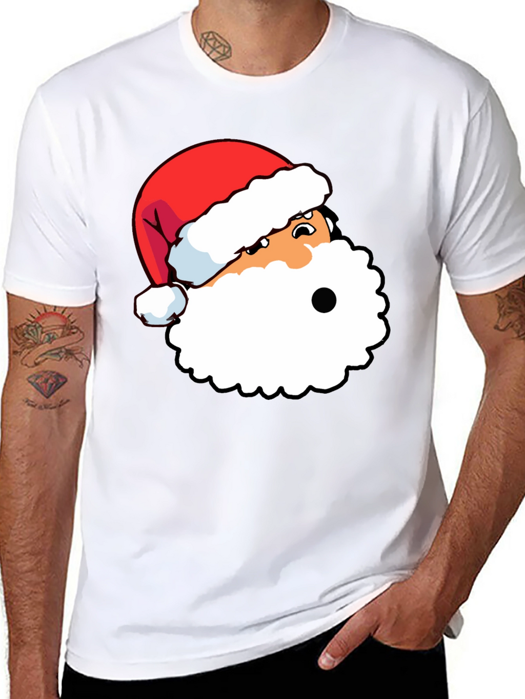 Funny Santa Graphic Tee - Holiday Style