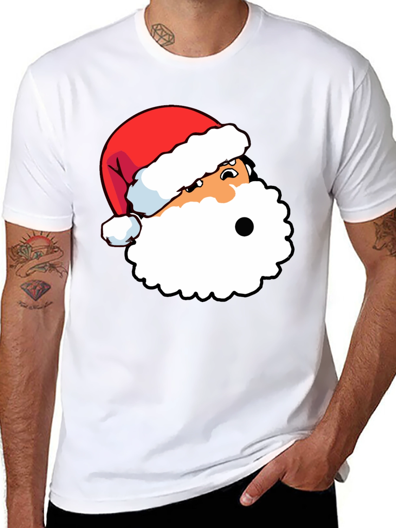Funny Santa Graphic Tee - Holiday Style