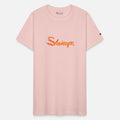 two prawns or shrimps as funny typography