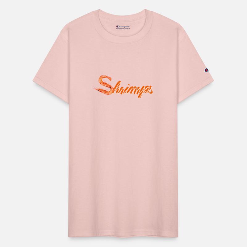 two prawns or shrimps as funny typography