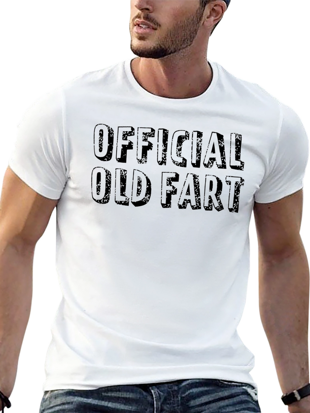 Official Old Fart Black T-Shirt - Humorous Tee