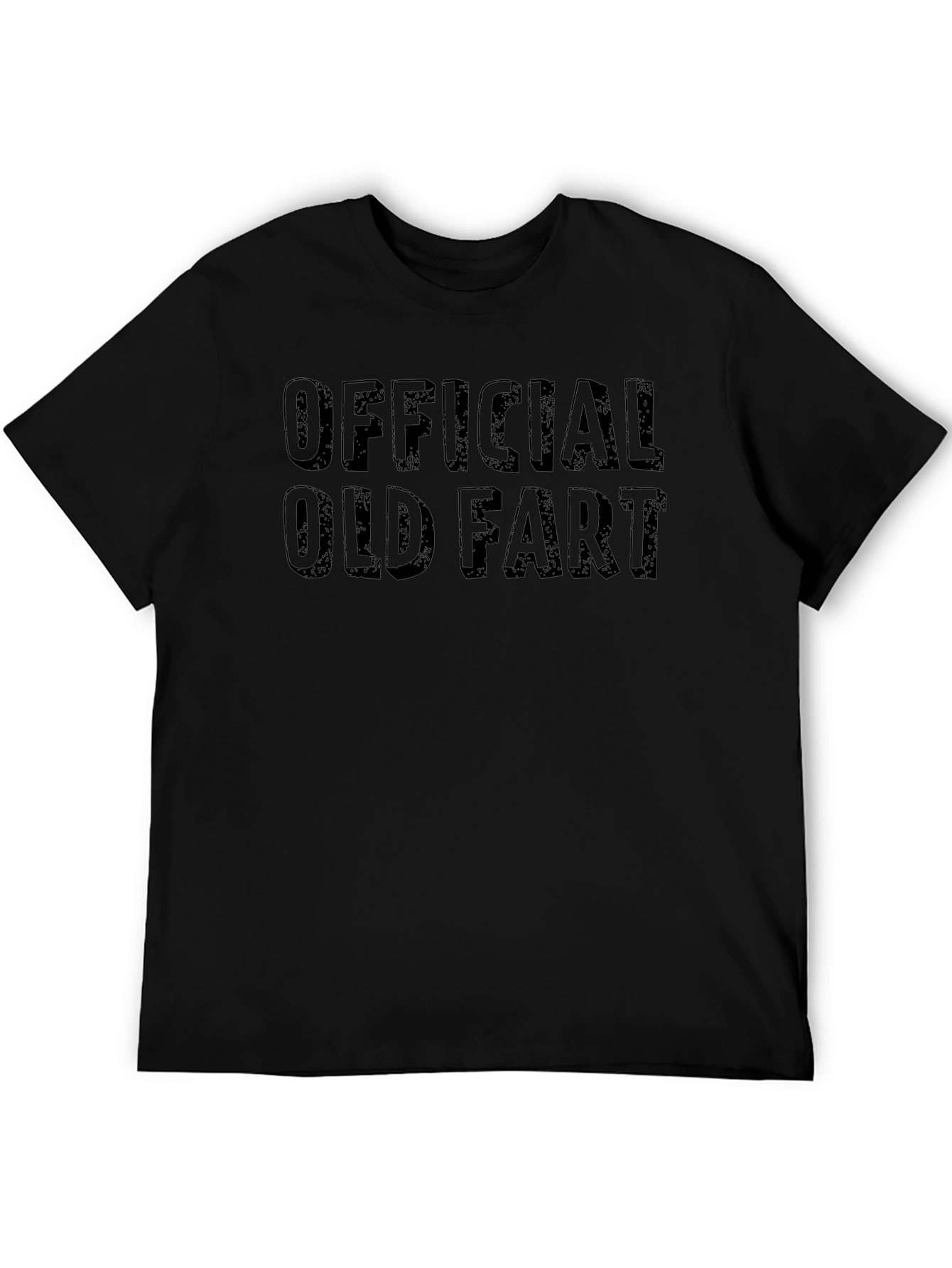 Official Old Fart Black T-Shirt - Humorous Tee