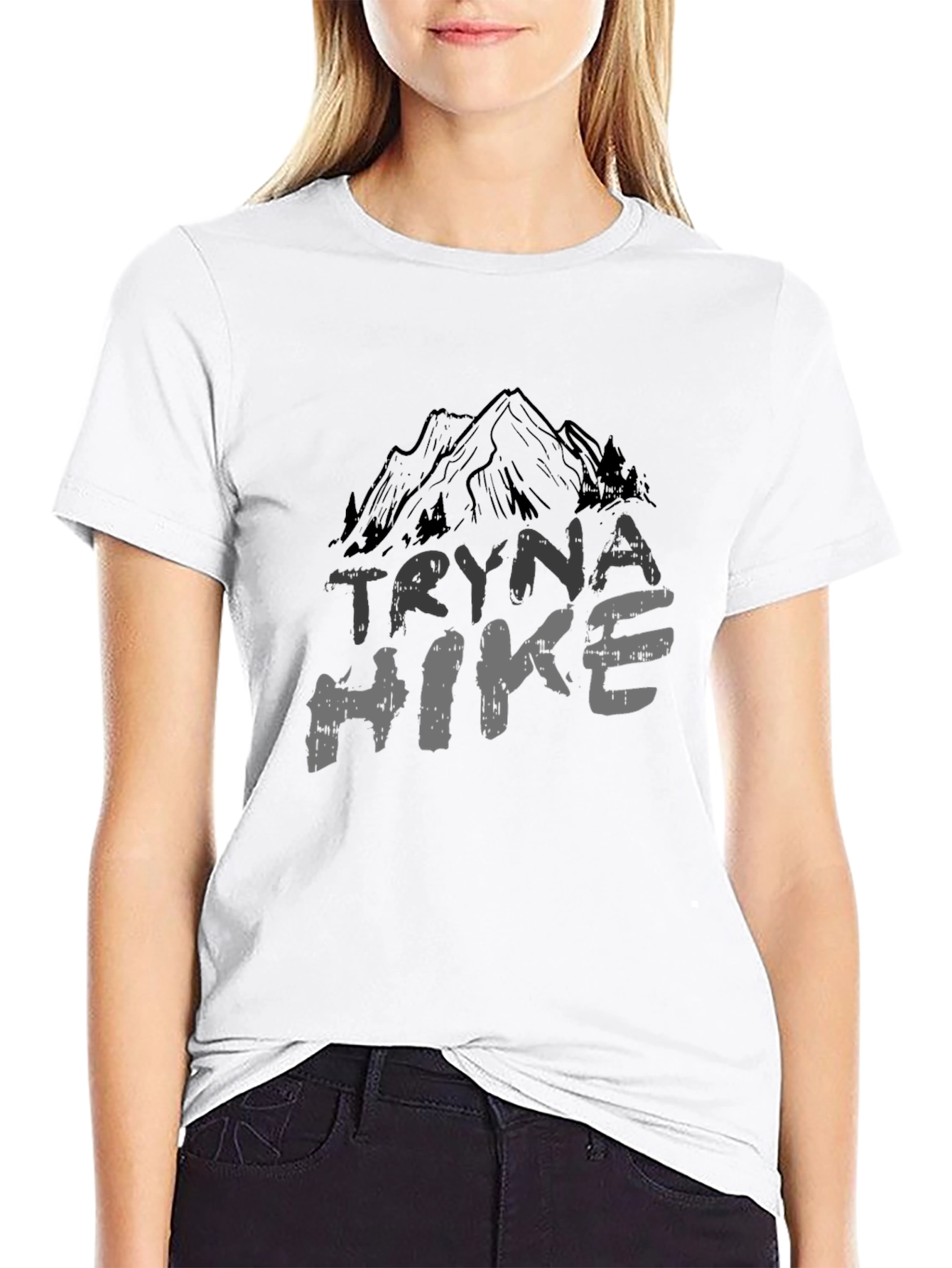 Tryna Hike Mountain Graphic Tee