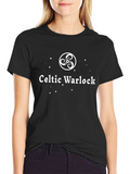 Celtic Warlock T-Shirt - Black Graphic Tee