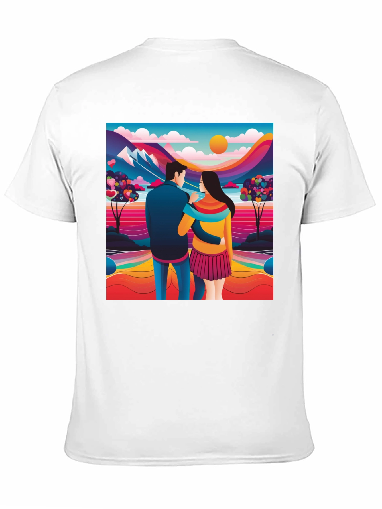 Couples Colorful Landscape Tee