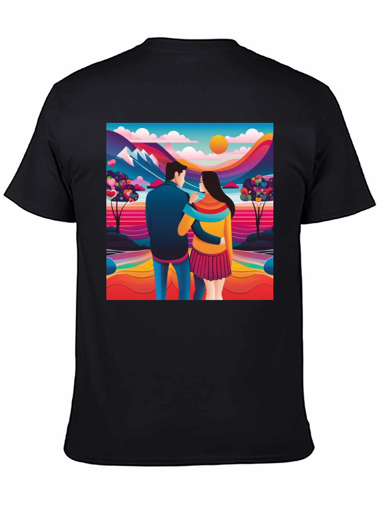 Couples Colorful Landscape Tee