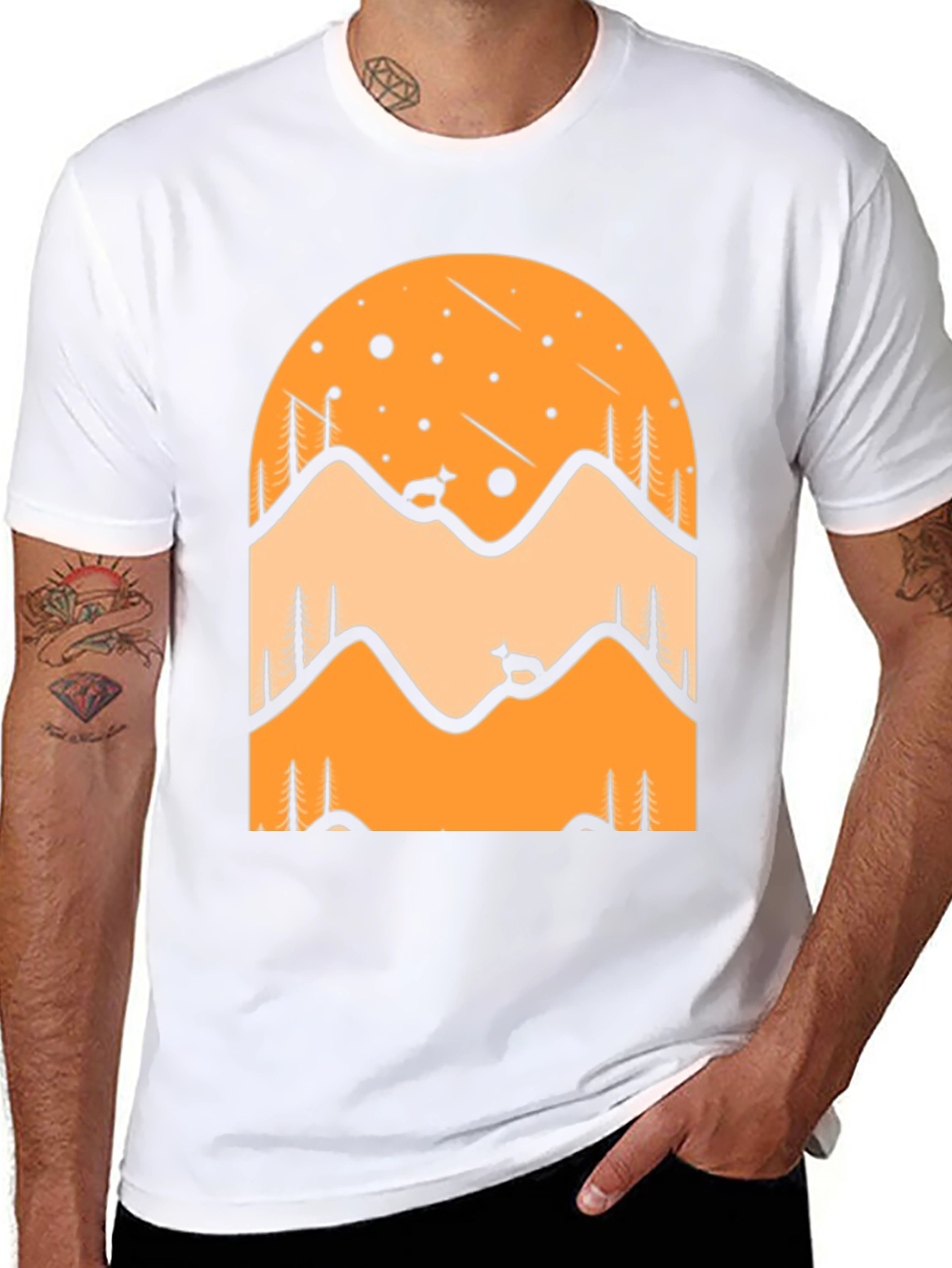 Mountain Scene Graphic Tee