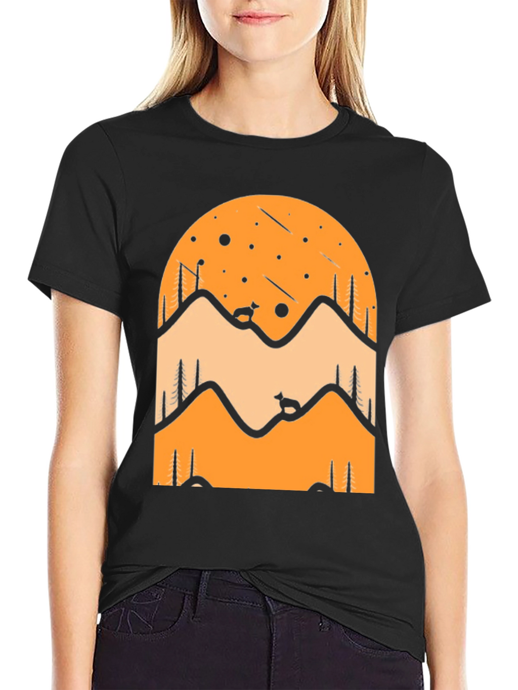 Mountain Scene Graphic Tee