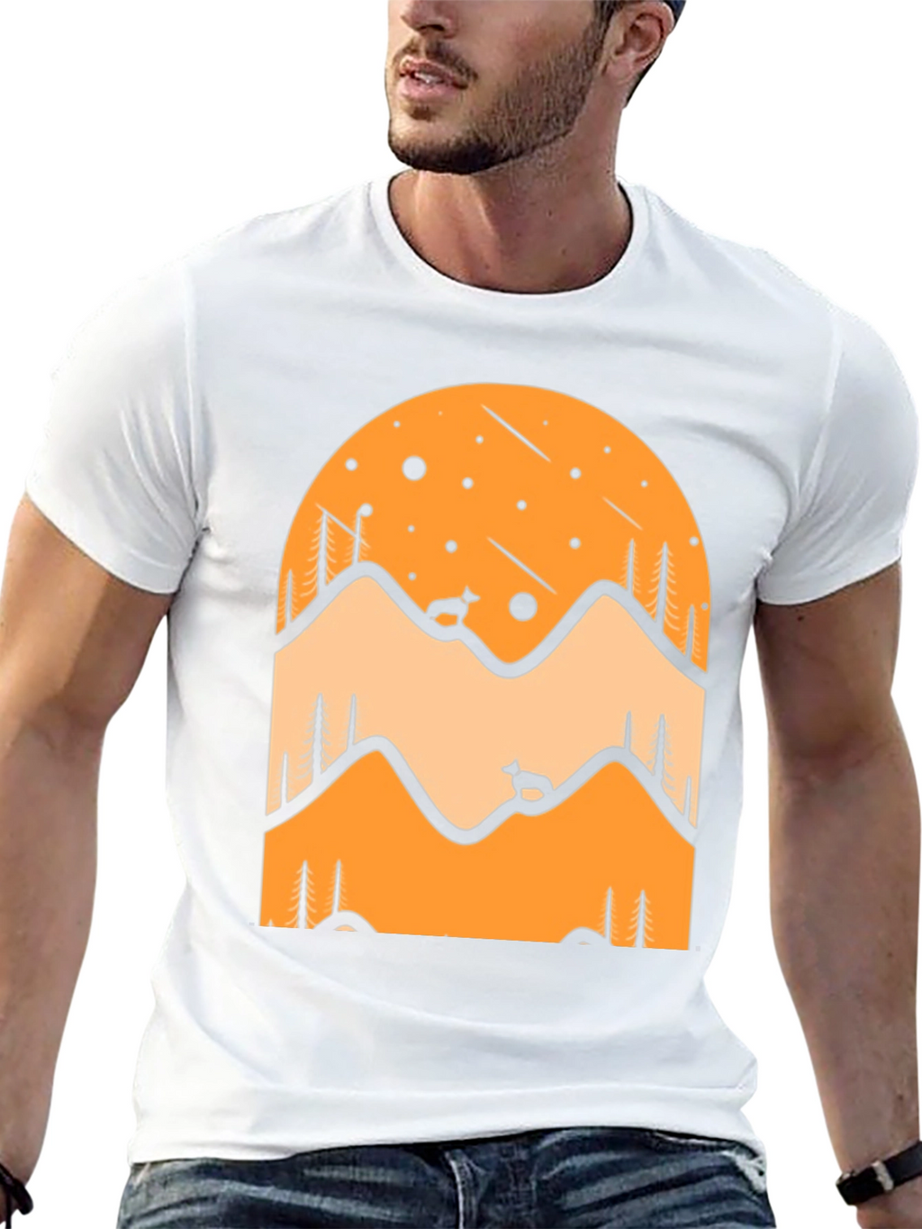 Mountain Scene Graphic Tee