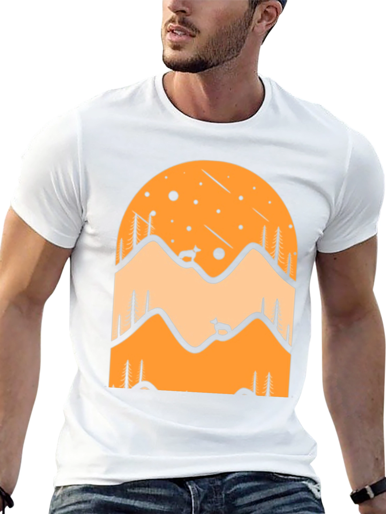 Mountain Scene Graphic Tee