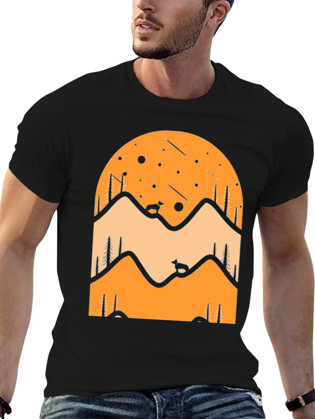 Mountain Scene Graphic Tee