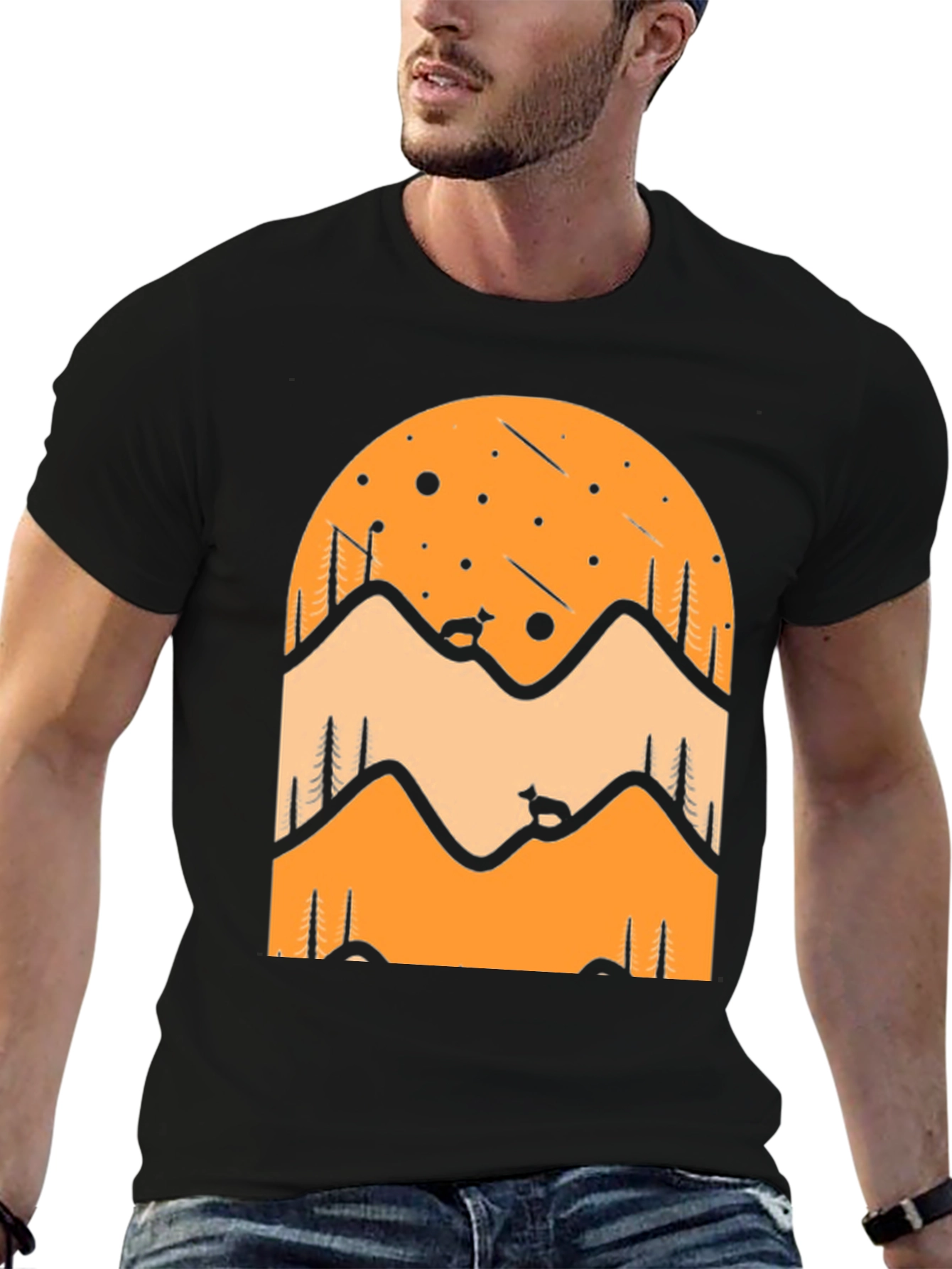 Mountain Scene Graphic Tee