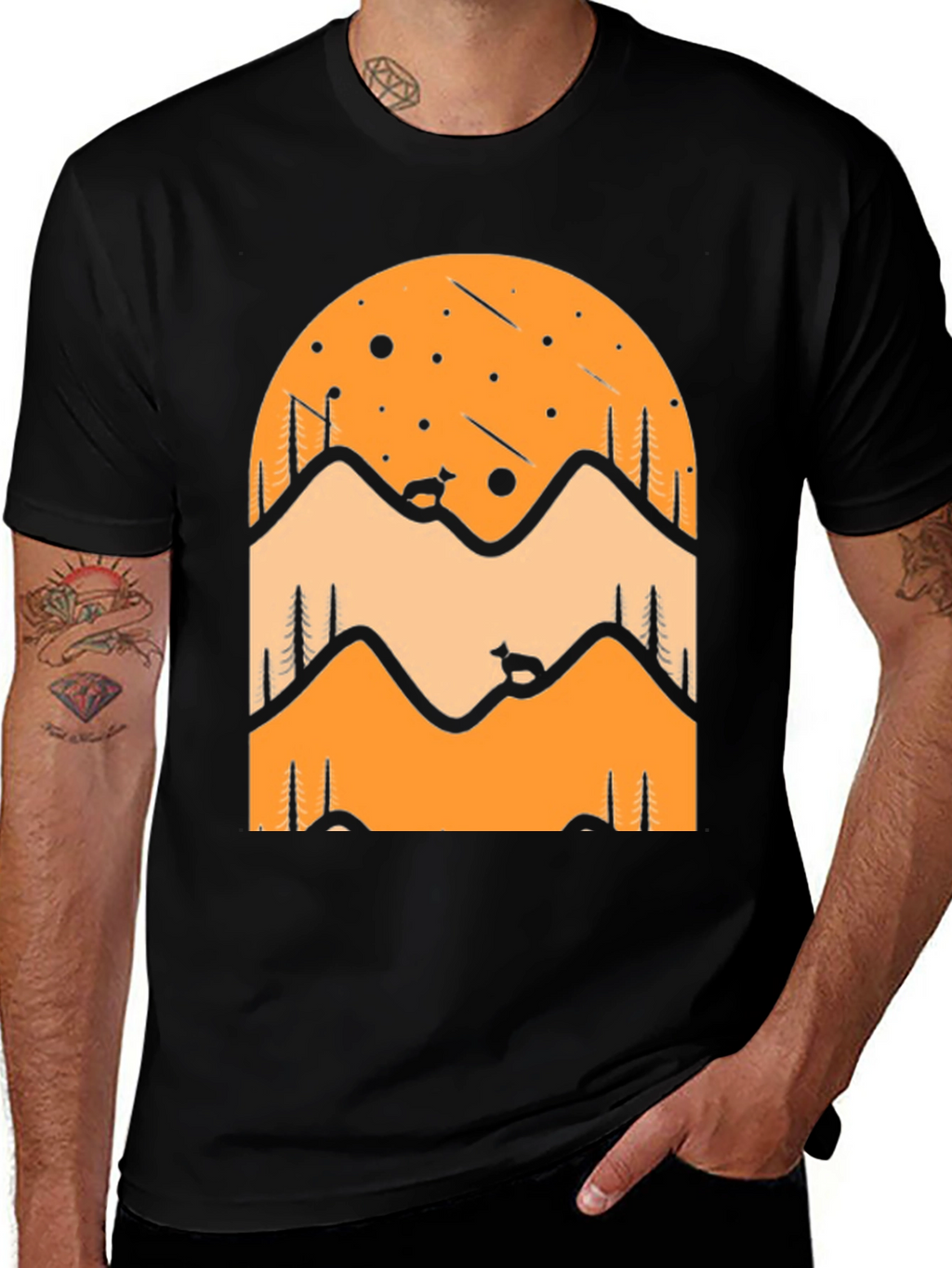 Mountain Scene Graphic Tee