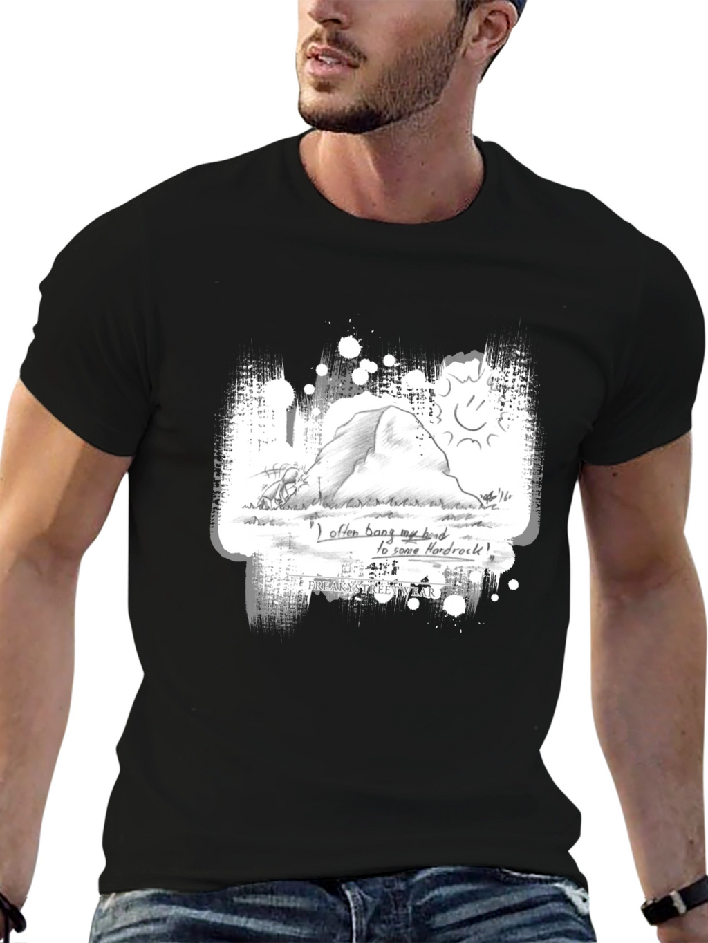 Hard Rock Headbanger Graphic Tee - Black T-Shirt