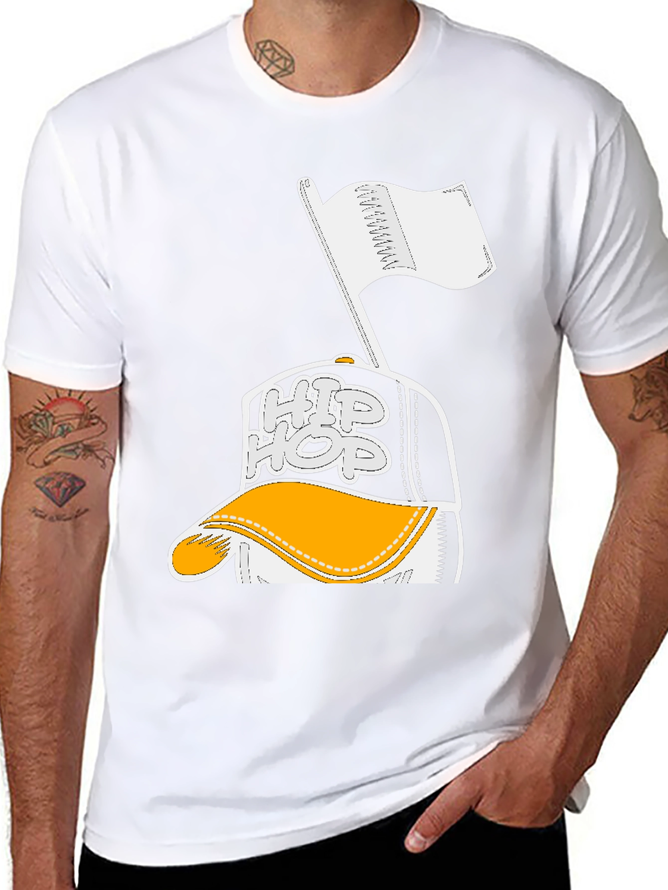 Hip Hop Graphic Black T-Shirt