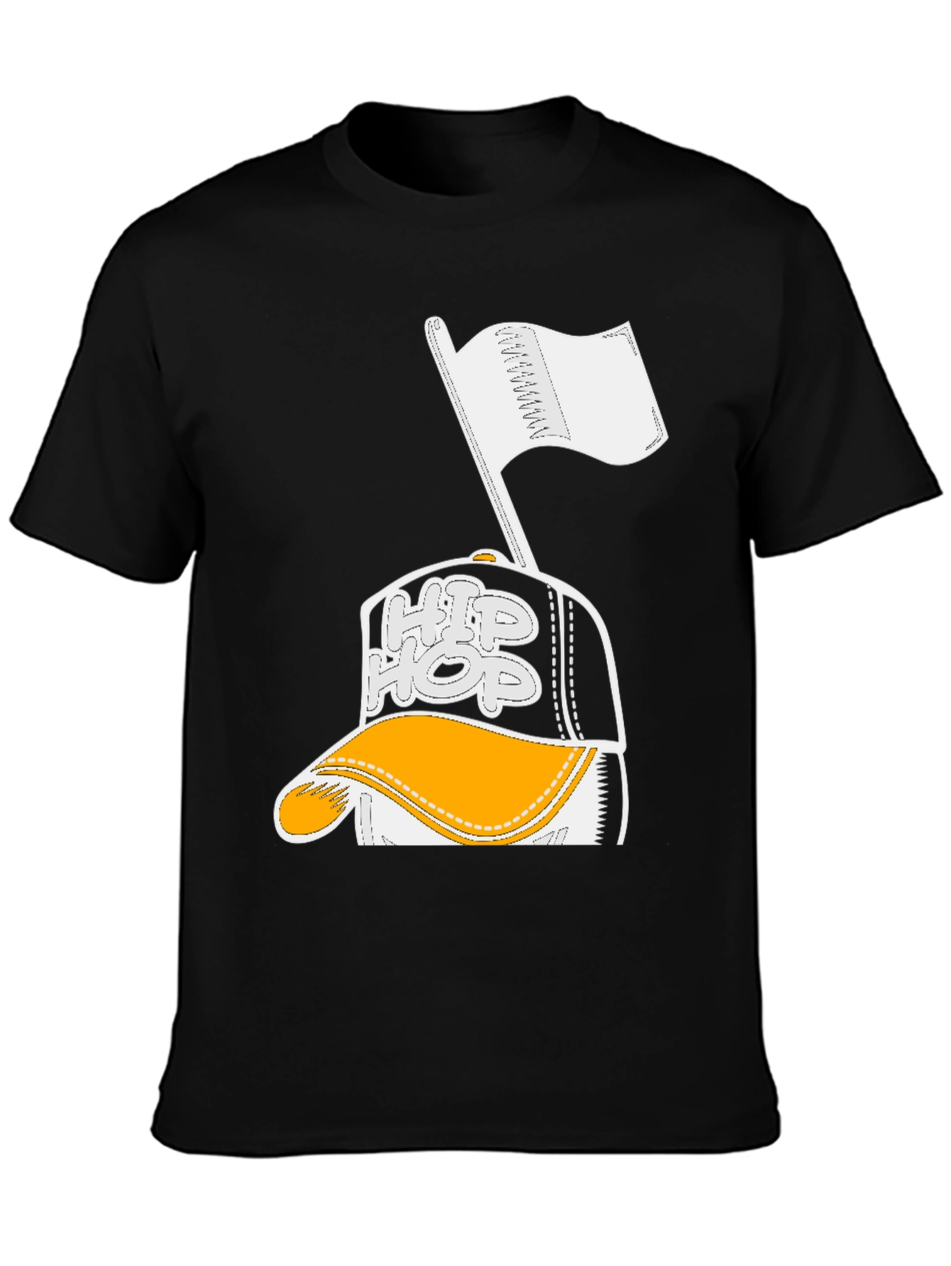 Hip Hop Graphic Black T-Shirt