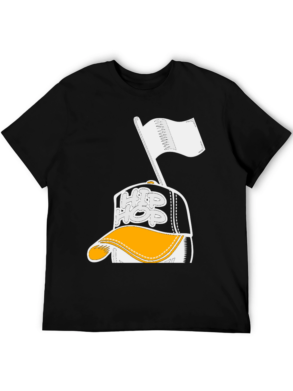Hip Hop Graphic Black T-Shirt
