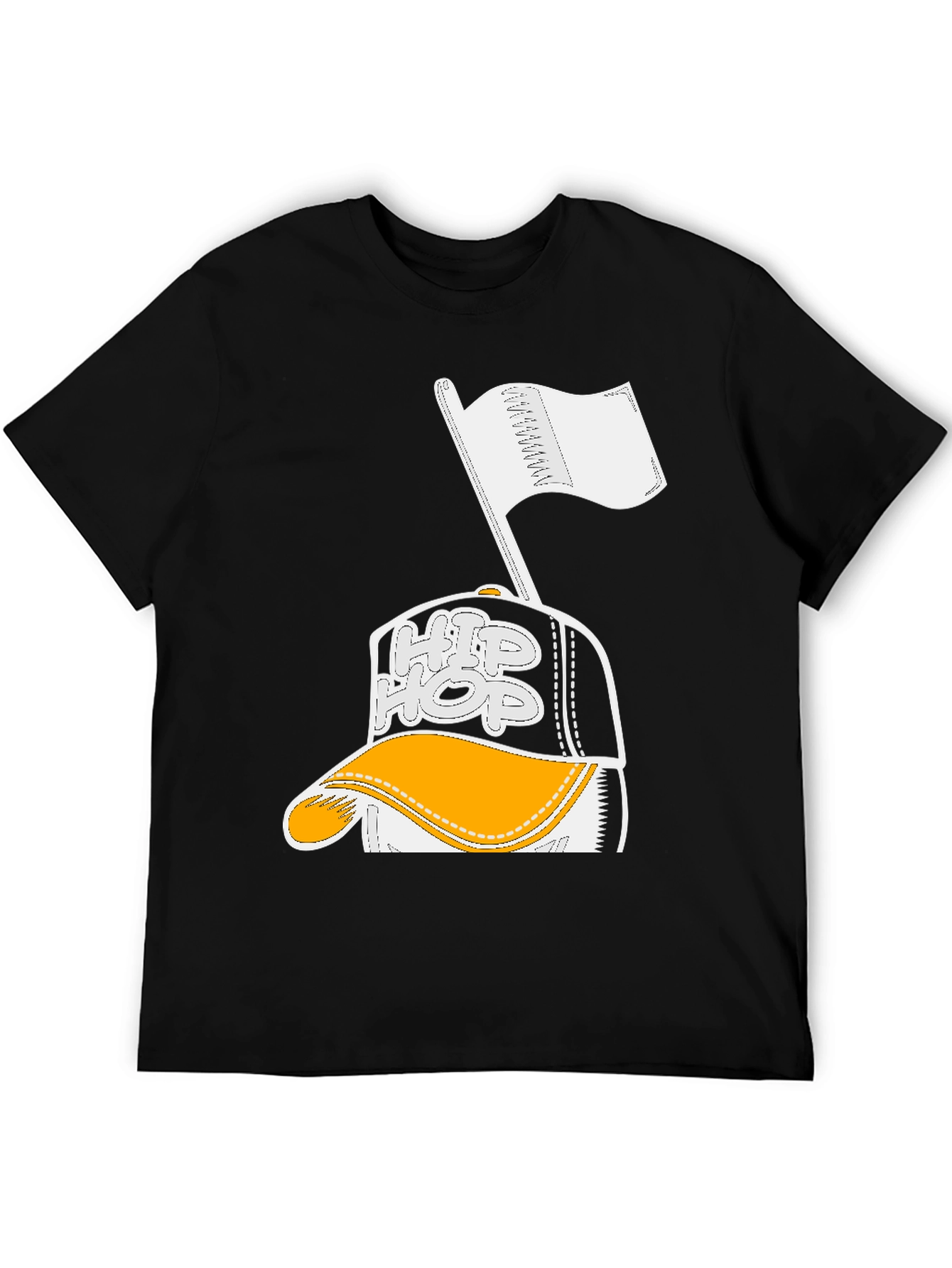 Hip Hop Graphic Black T-Shirt