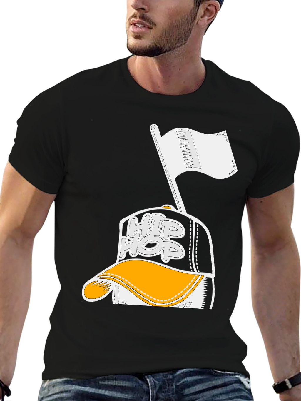 Hip Hop Graphic Black T-Shirt