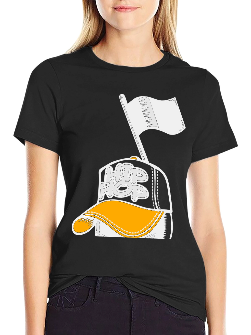 Hip Hop Graphic Black T-Shirt