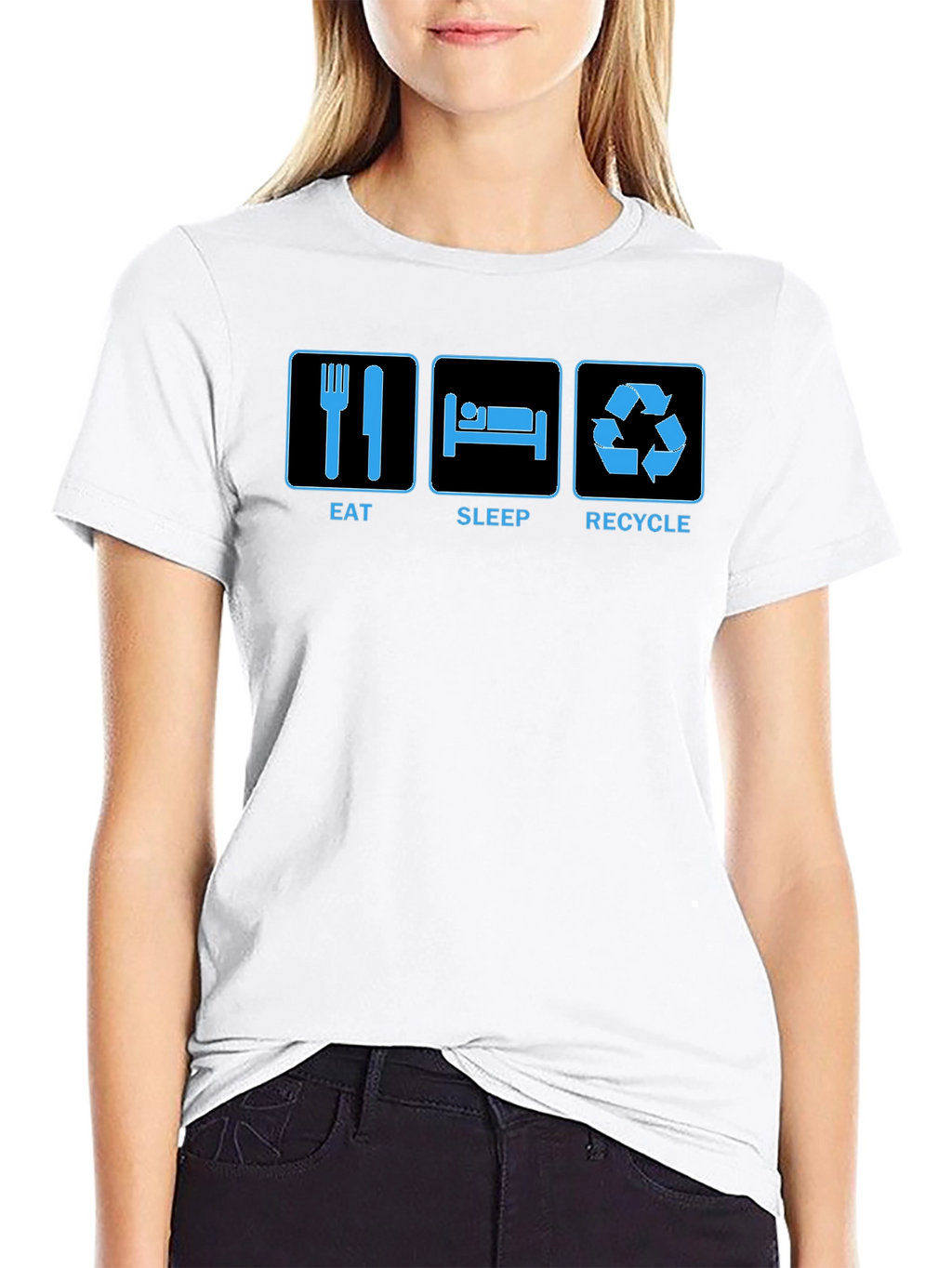Eat Sleep Recycle Graphic T-Shirt