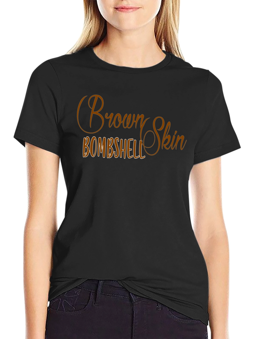 Brown Skin Bombshell Graphic T-Shirt