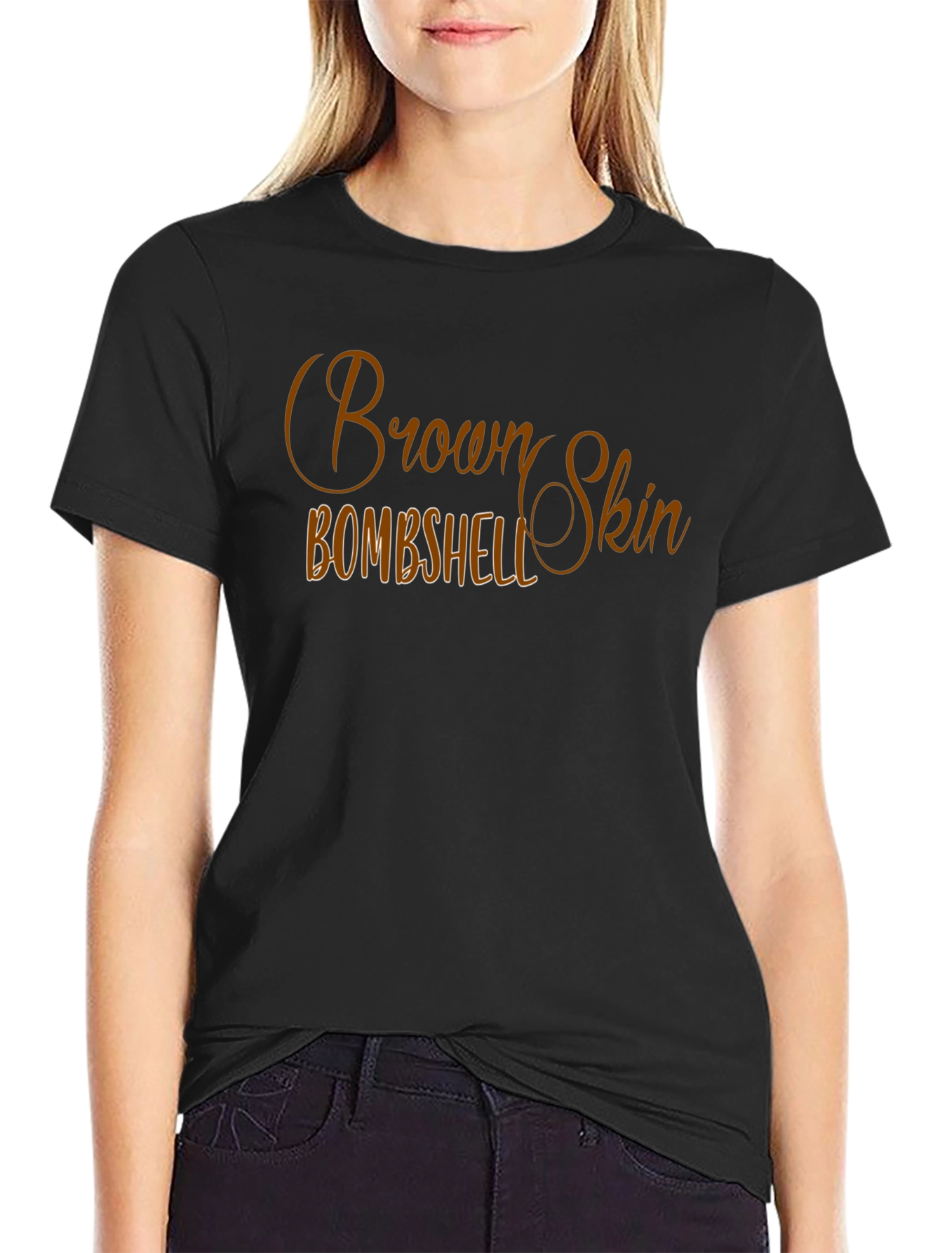 Brown Skin Bombshell Graphic T-Shirt