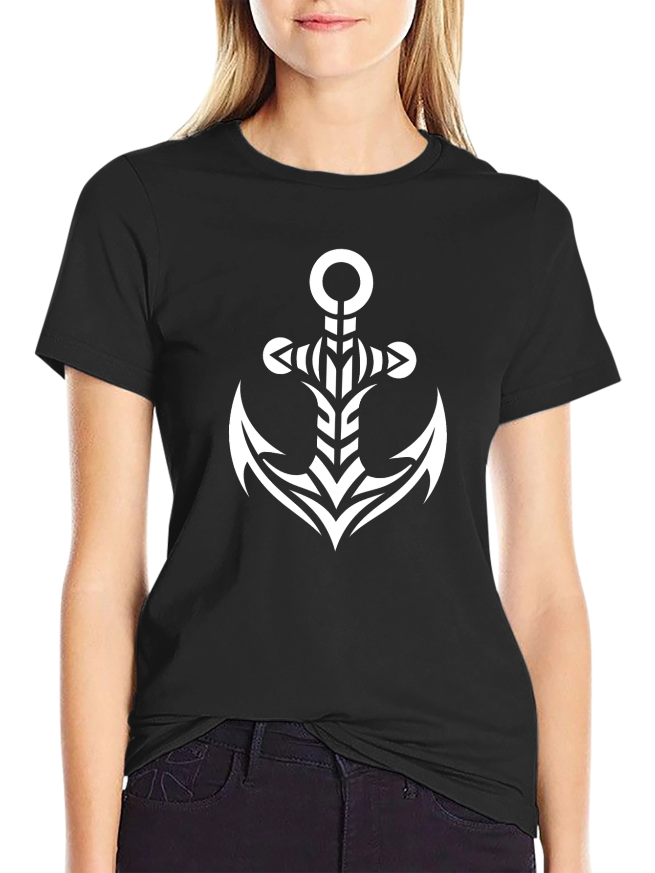 Anchor Graphic Black T-Shirt