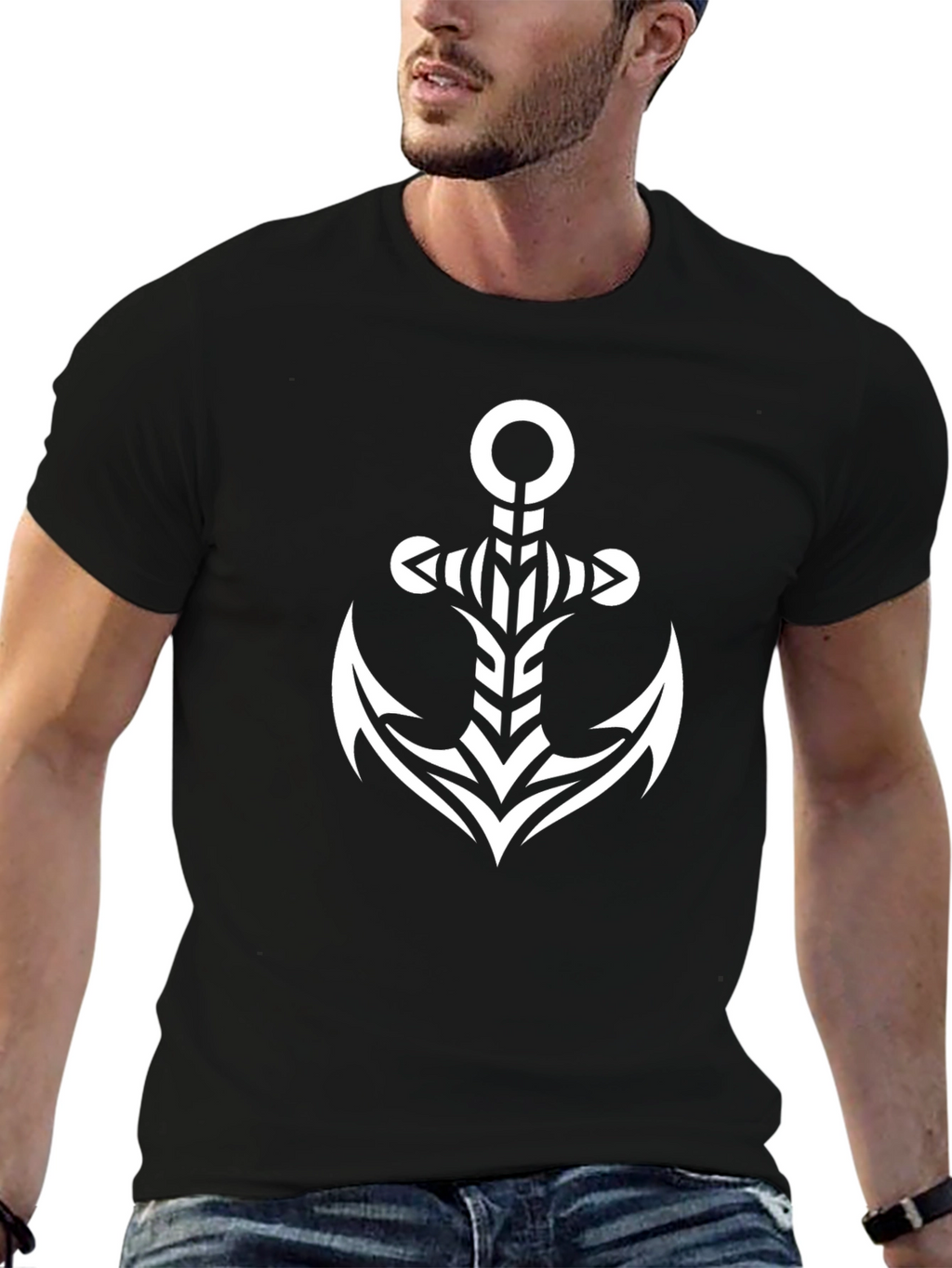 Anchor Graphic Black T-Shirt
