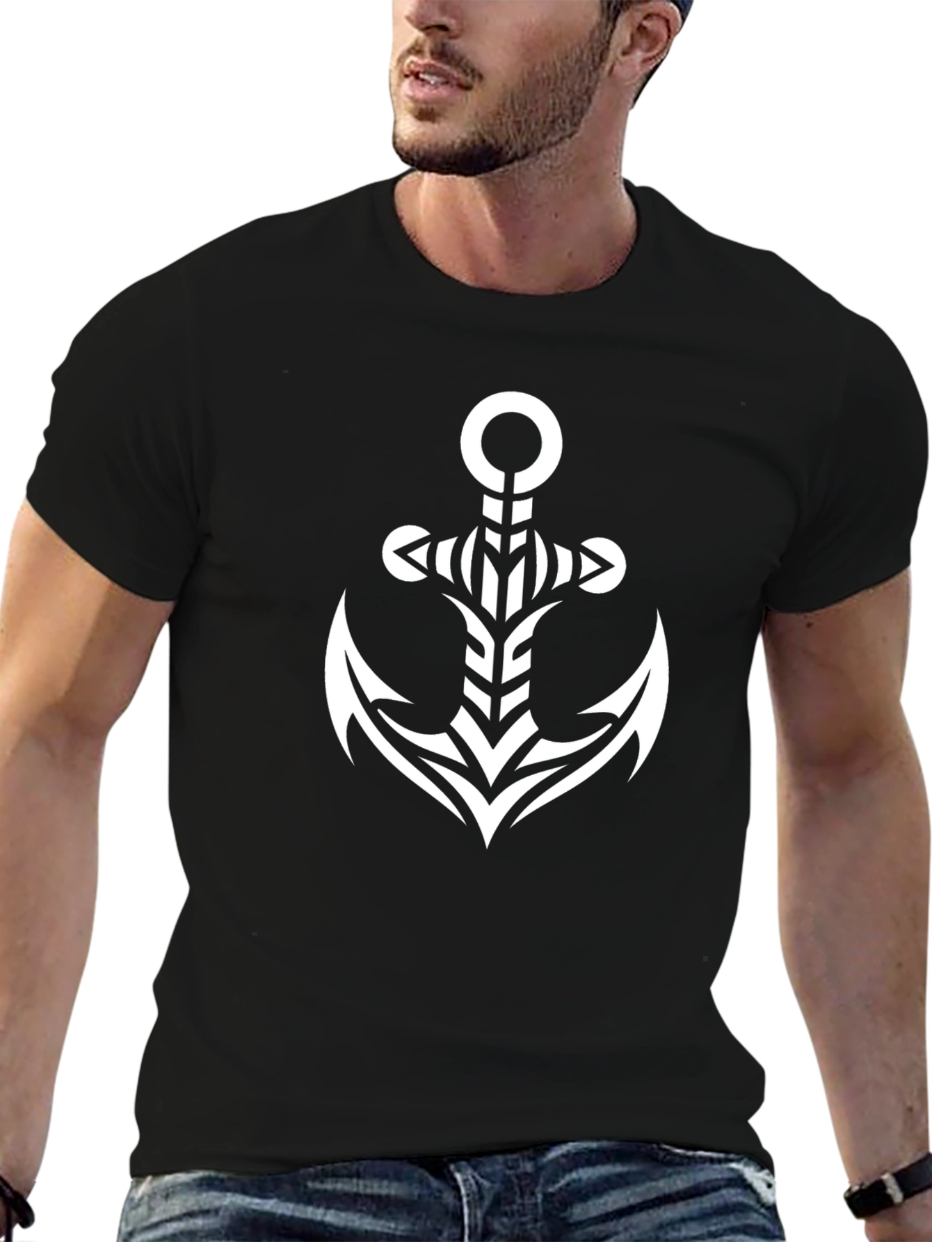 Anchor Graphic Black T-Shirt