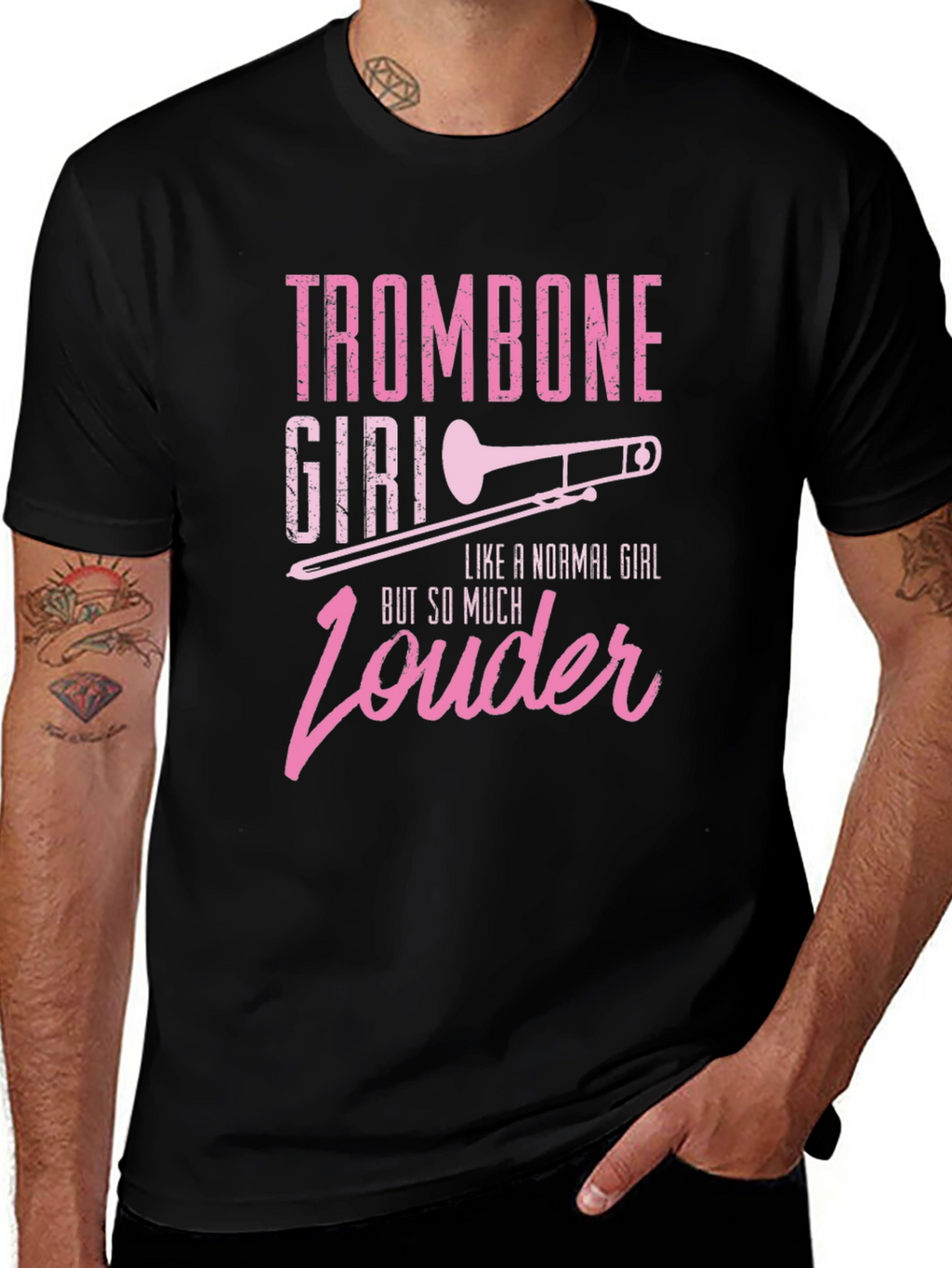 Trombone Girl T-Shirt - Musicians Tee