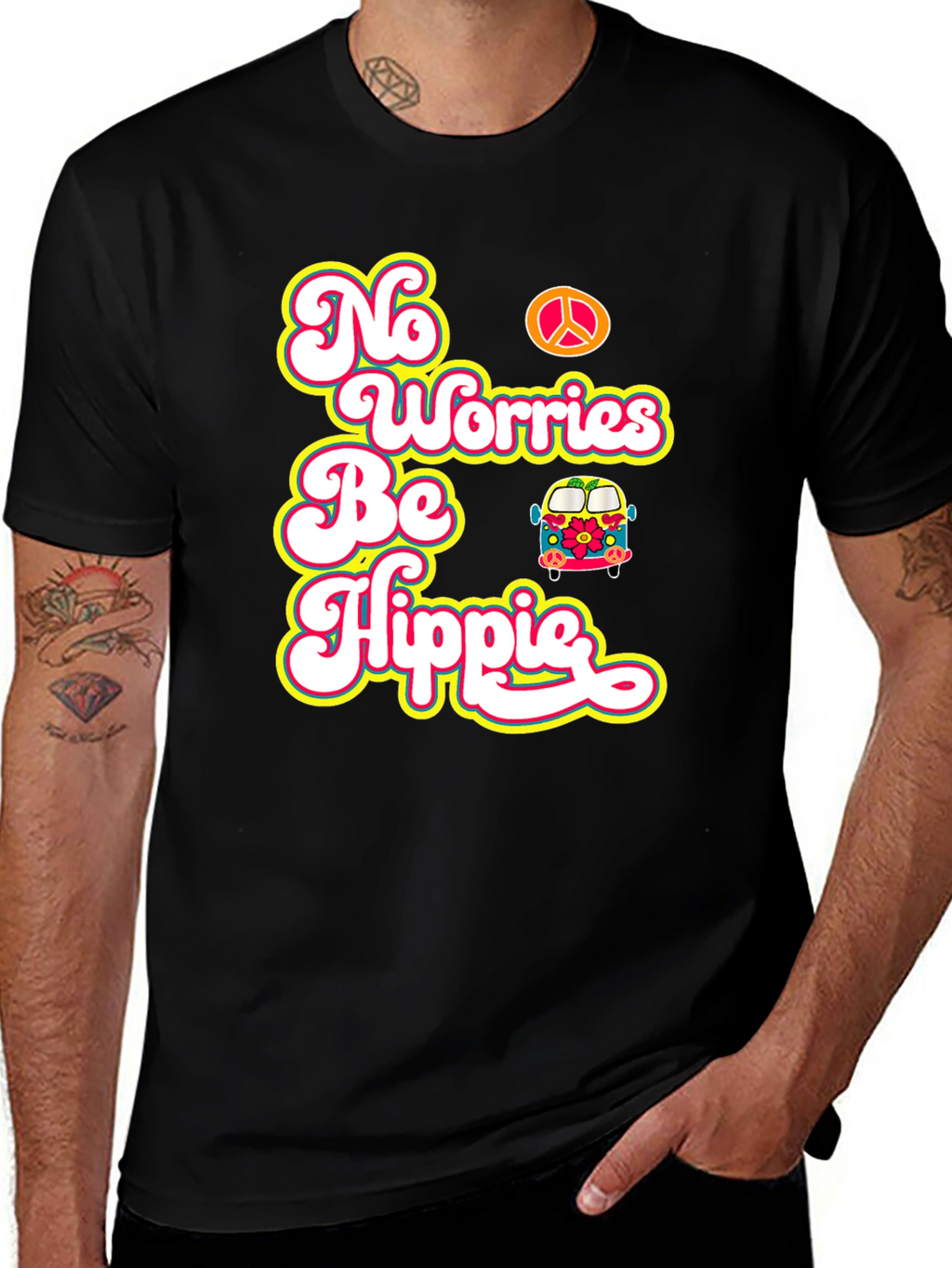 No Worries Be Hippie T-Shirt